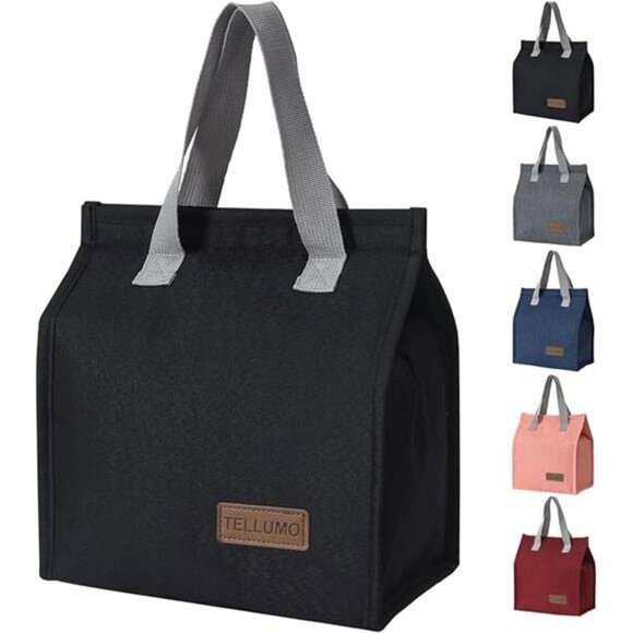 Insulated lunch bag large reusable tote leakproof lunch box for work school trav - Picture 7 of 7